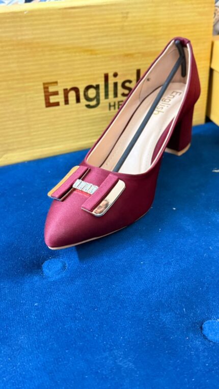 Maroon Classic Nude Pumps